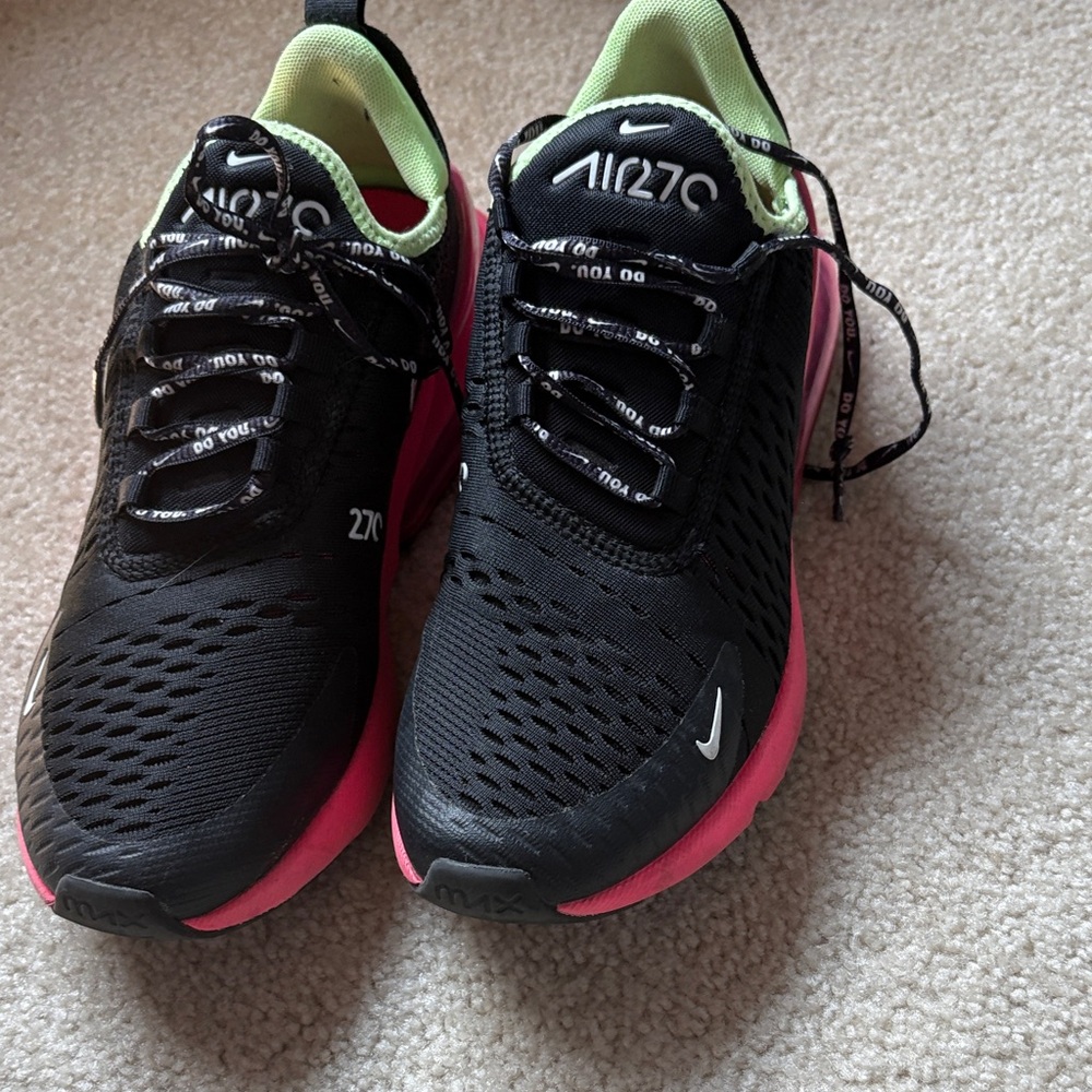Nike Air Zoom Black and Pink Running Shoes